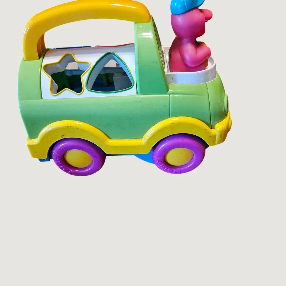 Vintage Barney the Dinosaur Musical Shape Sorter Truck Toy 2002 TESTED‎